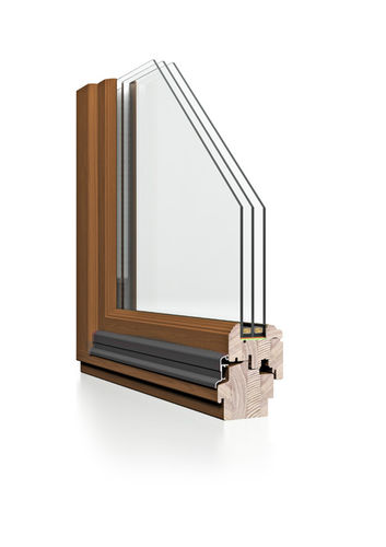 Holzfenster - DDR-92 - DAKO  - Flügel / mit Dreifachverglasung / mit Wärmedämmung