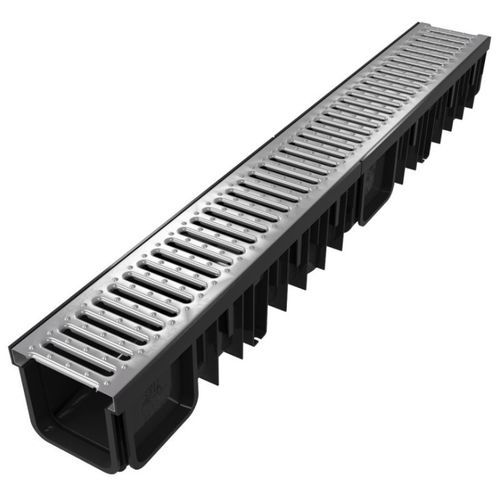 Gitter-Abflussrinne - 3800150901946 - DEVOREX PLC - galvanisiertem Stahlgitter / für Terrasse / Straßen