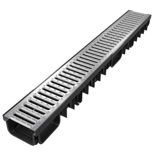 Gitter-Abflussrinne - 3800150901915 - DEVOREX PLC - galvanisiertem Stahlgitter / für Geschäftsgebäude / bodenstehend