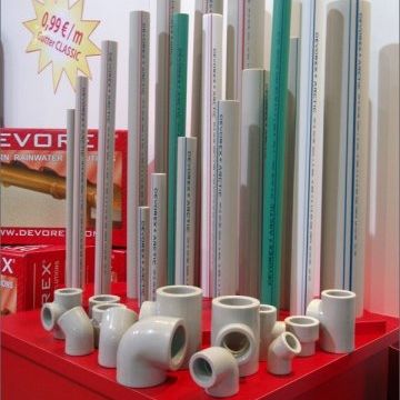 Kunststoff-Anschluss - PP-R ARCTIC - DEVOREX PLC - rechtwinkelig / gerade / T