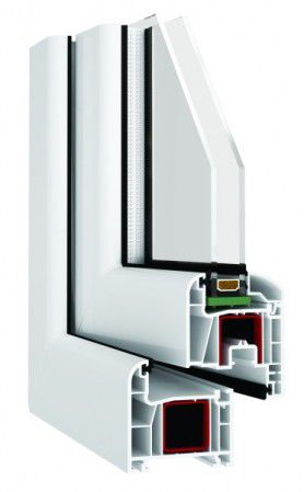 PVC-Fenster - AVANTGARDE  - DOBROPLAST - Flügel / mit Doppelverglasung / mit Wärmedämmung