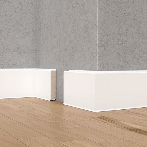 Weiße Zierleiste - CUBU FLEX LIFE - DÖLLKEN Profiles GmbH - beige / grau / PP