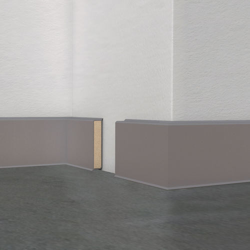 Weiße Zierleiste - Cubu Structured - DÖLLKEN Profiles GmbH - beige / grau / braun