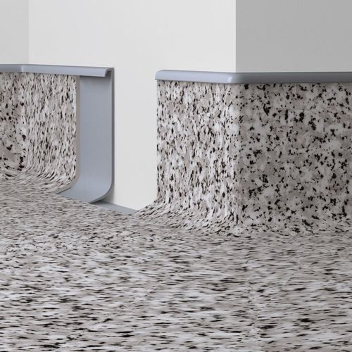 Schwarze Zierleiste - HK 100 - DÖLLKEN Profiles GmbH - silberfarben / grau / PVC