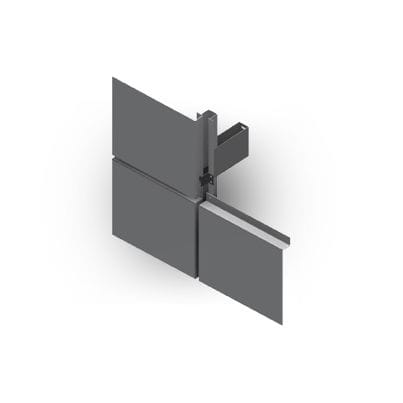 Kassetten-Fassadenverkleidung - OMEGA - ELVAL COLOUR - Metall / vertikal / texturiert