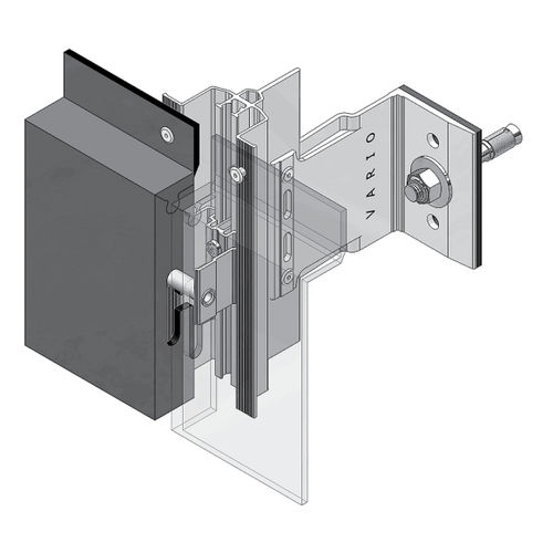Kassetten-Fassadenverkleidung - BRAVO - ELVAL COLOUR - Metall / texturiert / Metalloptik