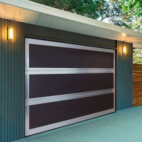Sektionale Garagentür - LUXDOOR - FLEXIDOOR SA - anodisiertes Aluminium / lackiertes Aluminium / automatisch