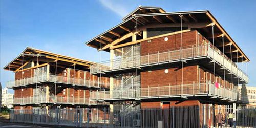 Fertigbau-Gebäude - GIPEN - Holz / für Kollektivunterkunft / modern