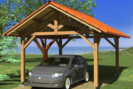 Holz-Carport - GIPEN