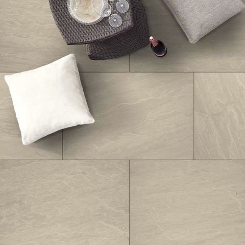 Sintergestein-Plattenbelag - TEMPIO KANDLA BEIGE - GRANULATI ZANDOBBIO SPA - für Außenbereich / für Terrasse / für Garten