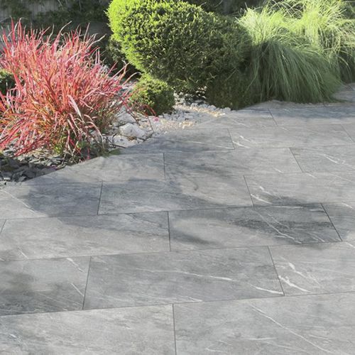 Sintergestein-Plattenbelag - TOTAL GRIGIO - GRANULATI ZANDOBBIO SPA - für Außenbereich / für Parkplätze / für Poolrand
