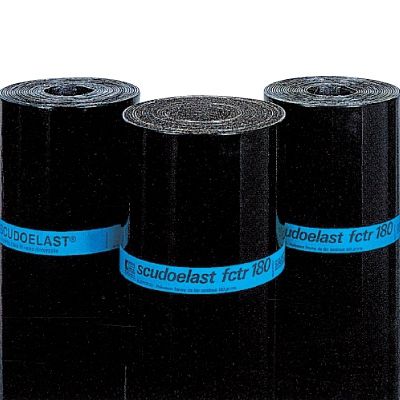 Abdichtungsbahn für Dach - SCUDOELAST FCTR 180 - ITALIANA MEMBRANE SPA  - für Fundament / Rollen / Schiefer