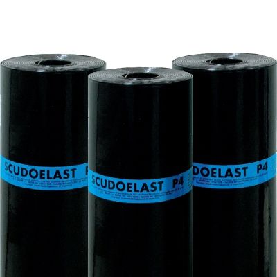 Abdichtungsbahn für Brückenbau - SCUDOELAST P4 - ITALIANA MEMBRANE SPA  - Rollen / Schiefer / Polymer
