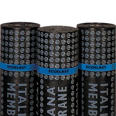Abdichtungsbahn für Brückenbau - ECOELAST P - ITALIANA MEMBRANE SPA  - Rollen / Schiefer / Polymer