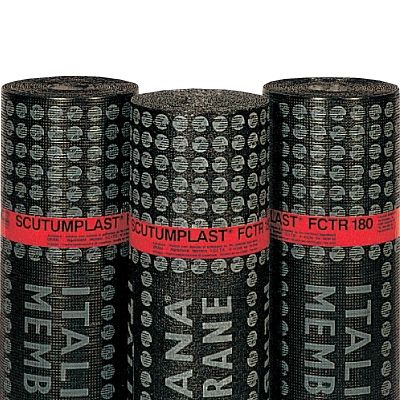 Abdichtungsbahn für Brückenbau - SCUTUMPLAST FCTR 180 - ITALIANA MEMBRANE SPA  - für Fundament / Rollen / Bitumen