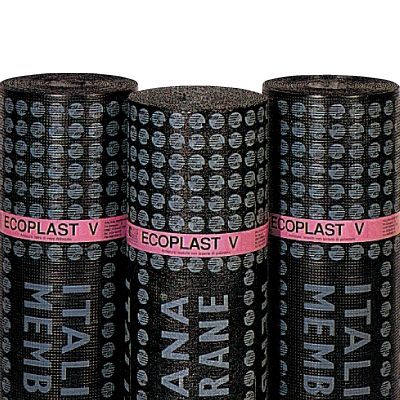 Abdichtungsbahn für Dach - ECOPLAST V - ITALIANA MEMBRANE SPA  - Rollen / Bitumen / Polypropylen