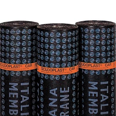 Verkehr-Abdichtungsbahn - SCUDOPLAST CAR - ITALIANA MEMBRANE SPA  - für Brückenbau / Rollen / Polyester