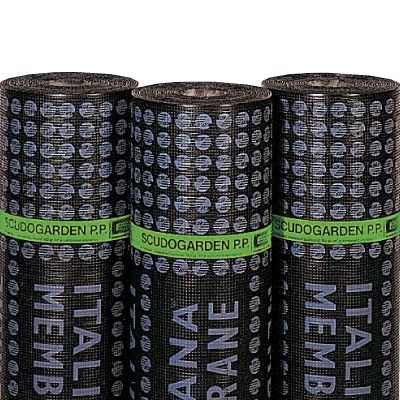 Rollen-Abdichtungsbahn - SCUDOGARDEN PP - ITALIANA MEMBRANE SPA  - Bitumen / mit Dampfsperre