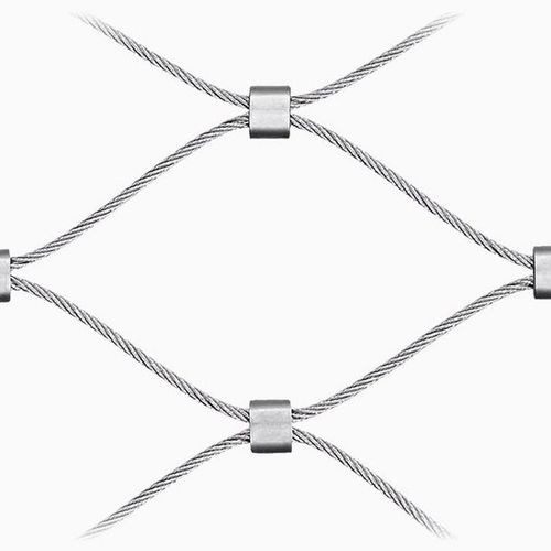 Metall-Geflecht / Edelstahl - JAKOB FRANCE  - für Innenausbau / zur Außenraumgestaltung / mit Rautenmaschen