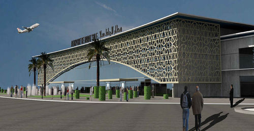 Vorhangfassade / freitragende Struktur - AEROPORT RABAT-SALE - Jet contractors - Glas / Edelstahl