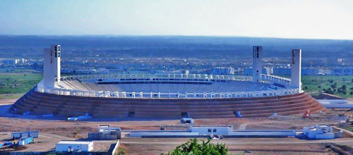 Membrankabel-Flächentragwerk - STADE D'AGADIR  - Jet contractors - für Abdeckung / PVC-Folie / für Stadion