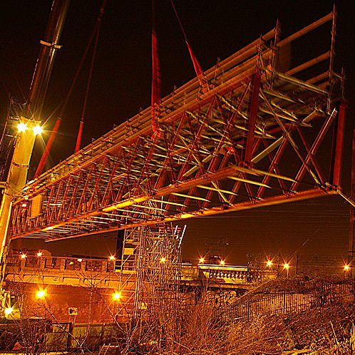 Stahl-Übergang - MILLS  - Fachwerk / modular