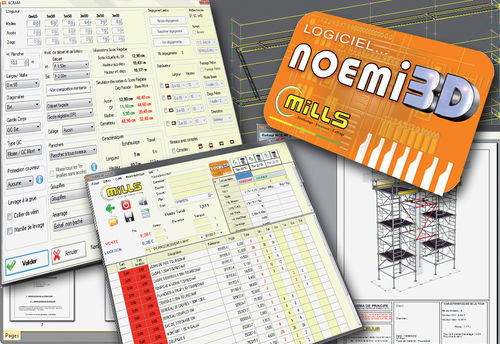 Projektplanungssoftware - NOEMI 3D - MILLS  - Schalungsplanung / für Stahlkonstruktion / 3D