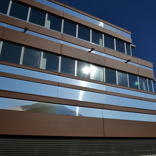 Paneel-Fassadenverkleidung - MIRATEX® - MIRALU - Folie / aus vorlackiertem Aluminium / thermolackiertes Aluminium