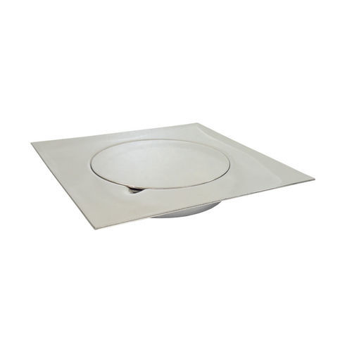 Edelstahl-Bodenablauf - CH10-06 - STAMPLAST SRL - für Bad / Gitter / quadratisch