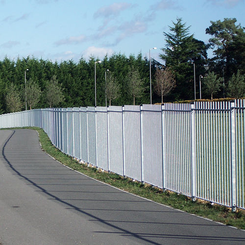 Zaun mit Stangen - Solid vertical - ZAUN FENCING  - für Straßen / Garten / für öffentliche Bereiche