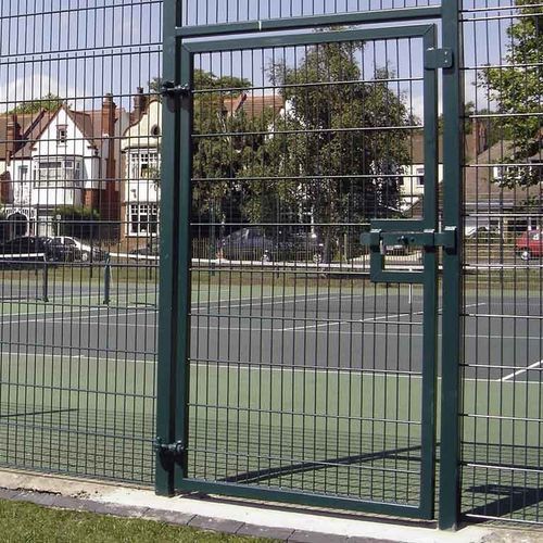 Einflügeliges Tor - Twin  - ZAUN FENCING  - galvanisiertem Stahl / geschweißter Maschendraht / grün