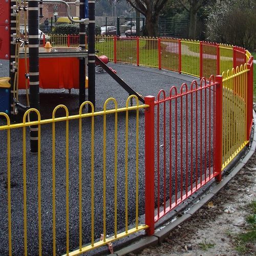 Zaun mit Stangen - BowTop Play - ZAUN FENCING  - Spielplatz / galvanisiertem Stahl / pulverbeschichteter Stahl