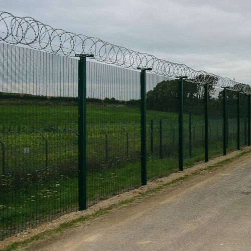 Zaun / geschweißter Maschendraht - HiSec 358 - ZAUN FENCING  - Industrie / pulverbeschichteter Stahl / grau