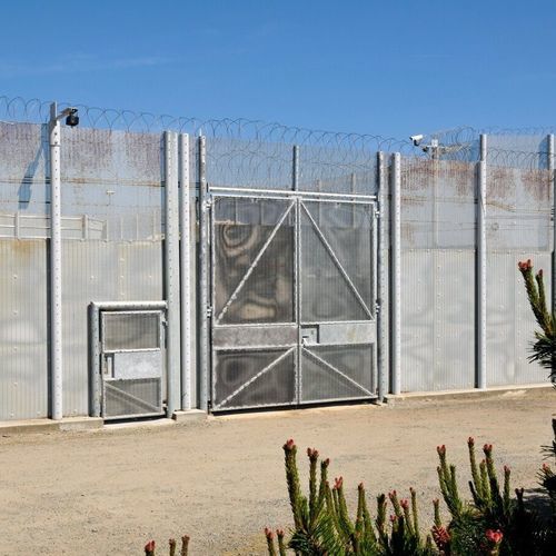 Tor für Gefängnis - NOMS  - ZAUN FENCING  - einflügelig / Metall / Maschendraht