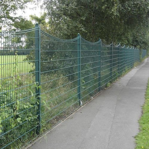 Maschendrahtzaun - Gemini Concave - ZAUN FENCING  - Stab / pulverbeschichteter Stahl / grau