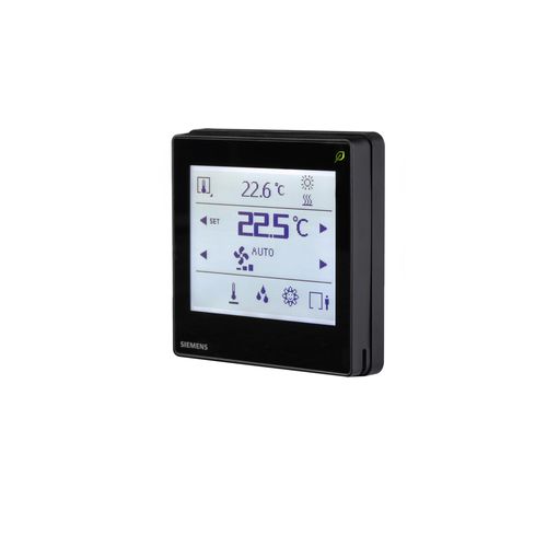 Touchscreen für Hausautomationssystem - QMX3.P35H-BSC - SIEMENS Building Technology - für Lüftungssystem / wandmontiert / Einbau