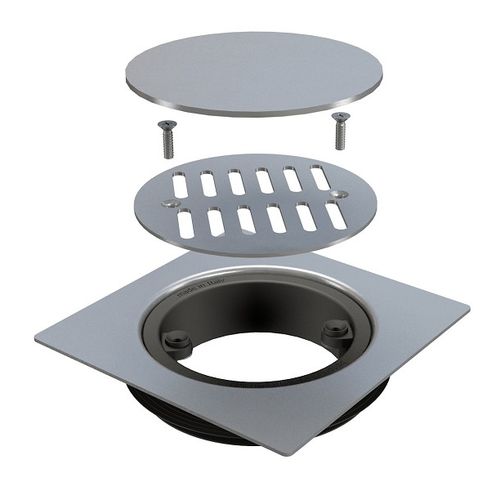 Siphongitter für Dusche - 6630IX15S - BONOMINI S.R.L. - Edelstahl / PVC