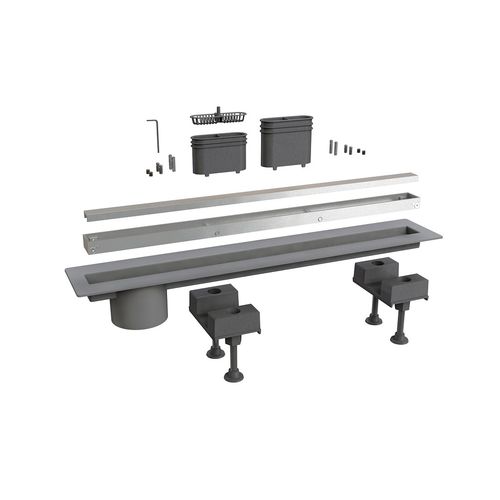 Aluminium-Bodenablauf - 6825AL60S - BONOMINI S.R.L. - ABS / für Duschen / rechteckig