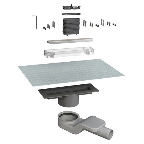ABS-Bodenablauf - 6825HX20S - BONOMINI S.R.L. - Edelstahl / für Duschen / horizontal