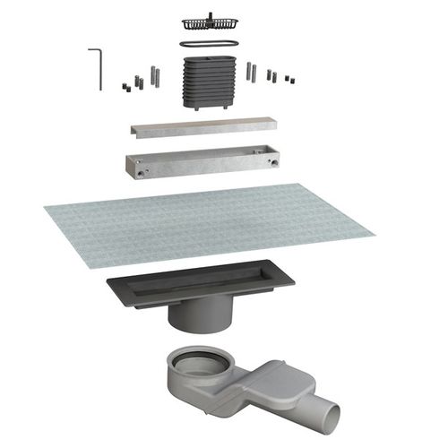Aluminium-Bodenablauf - 6825HL20S - BONOMINI S.R.L. - ABS / für Duschen / horizontal