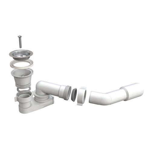 Syphon für Waschbecken / PP - 5514WZ45B0 - BONOMINI S.R.L. - Edelstahl