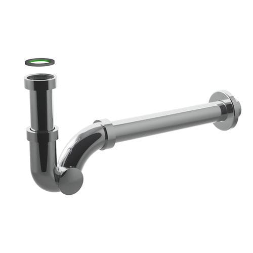 Syphon für Waschbecken / Messing - UNICUM ESSE  - BONOMINI S.R.L. - Edelstahl / schwarz