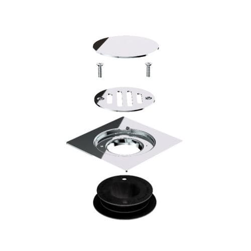 Siphongitter für Dusche - MAGIK-GRID 6630IX10S - BONOMINI S.R.L. - Edelstahl / PVC
