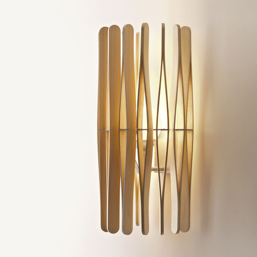 Moderne Wandleuchte - STICK F23 - FABBIAN ILLUMINAZIONE - für den Innenraum / Aluminium / Holz