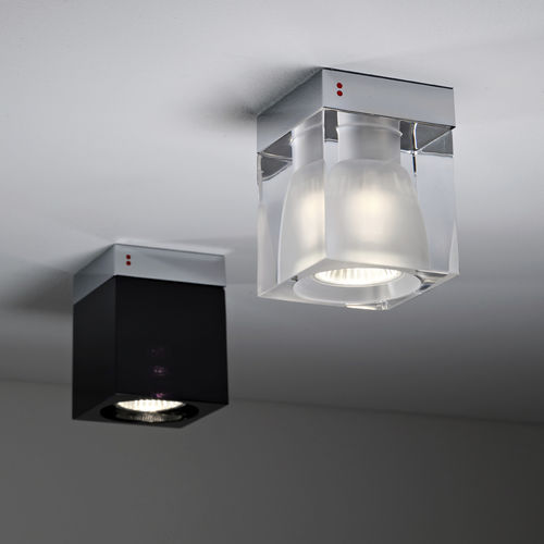 Moderne Deckenleuchte - CUBETTO D28 - FABBIAN ILLUMINAZIONE - quadratisch / Glas / LED
