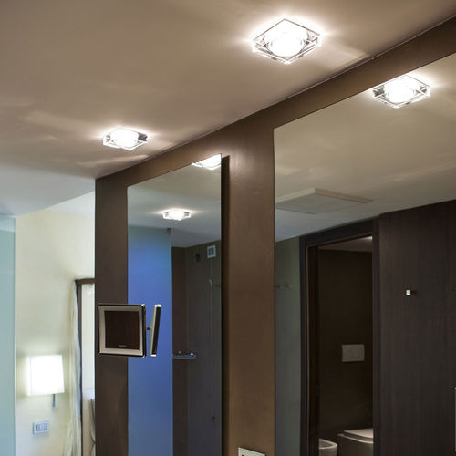 Downlight für Aufbau - FARETTI LUI D27 - FABBIAN ILLUMINAZIONE - LED / Halogen / quadratisch