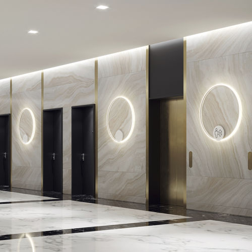 Moderne Wandleuchte - OLYMPIC F45 - FABBIAN ILLUMINAZIONE - für den Innenraum / Aluminium / rund