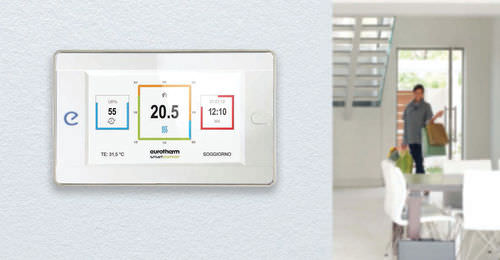 Touchscreen für multifunktionales Hausautomationssystem - SMARTCOMFORT  - Eurotherm AG - wandmontiert