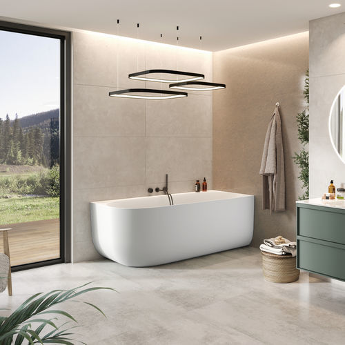 Ovale Badewanne - Marin 170 - BALTECO AS - für Eckeinbau / freistehend / für Wohnungen