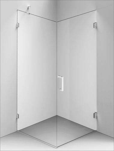 Hartglasduschkabine - Concept 1 - BALTECO AS - mit Flügeltür / für Eckeinbau / für Privatgebrauch